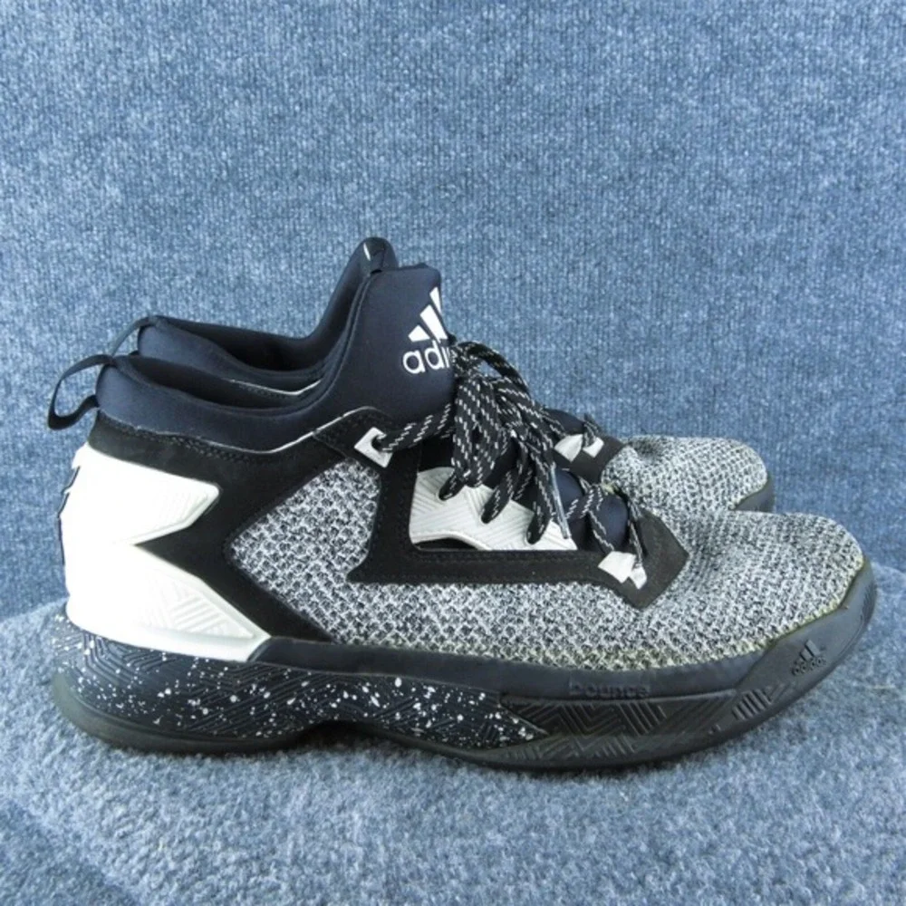 adidas D Lillard 2.0 Static Mens Basketball Shoes Size 10.5 Athletic Black White
